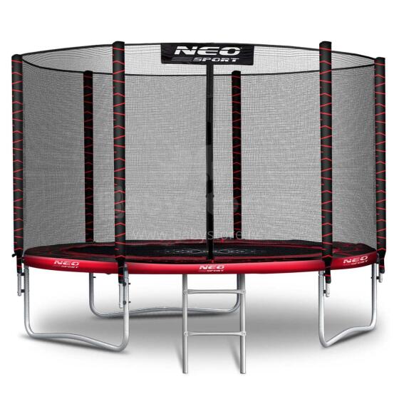 8ft/252cm Садовый Трамплин с Внешней Сеткой и Лестницей Neo-Sport