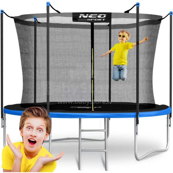10ft/312cm Garden Trampoline with Inner Net and Ladder Neo-Sport