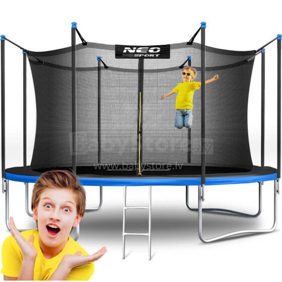 12ft/374cm Dārza Trampolīns ar Drošības Tīklu un Kāpņu Neo-Sport