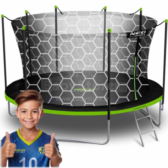 15ft/465см Садовый Трамплин с Внутренней Сеткой и Лестницей Neo-Sport