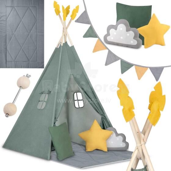 Детская палатка Tipi NK-406 Nukido - Зеленая