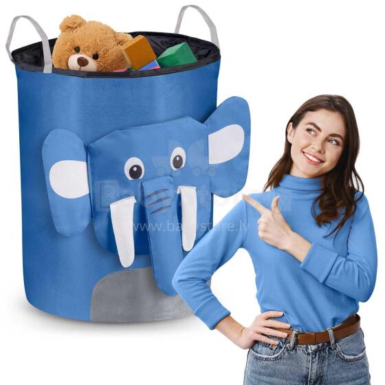Корзина для игрушек Nukido - Синий слон