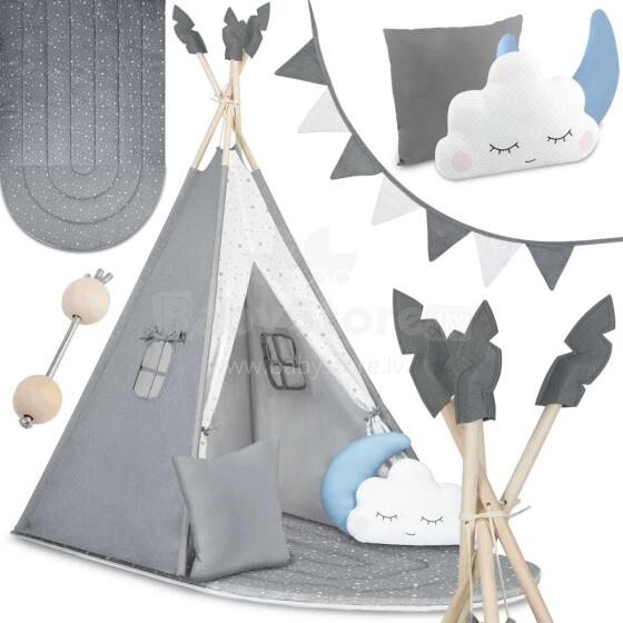 Tipi Tent for Kids NK-406 Nukido - Gray