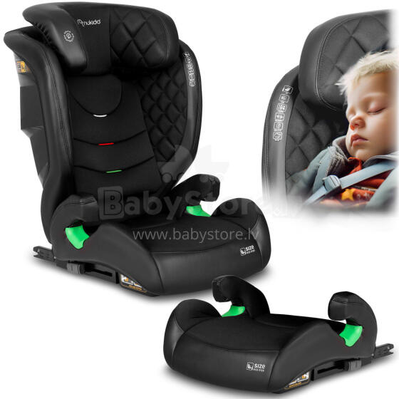 Автокресло Nukido Louis черное 15-36 кг ISOFIX
