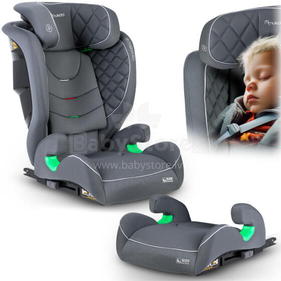 Автокресло Nukido Louis Серое 15-36 кг ISOFIX
