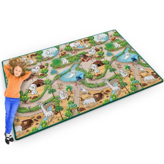 Рулонный раскраска-мат 200 x 120 x 0.3 см Ricokids RK-343