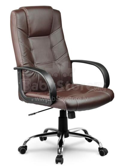 Sofotel EG-221 Brown Leather Office Chair
