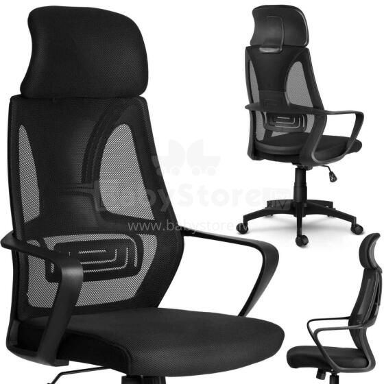 Office chair with micro mesh Prague - black