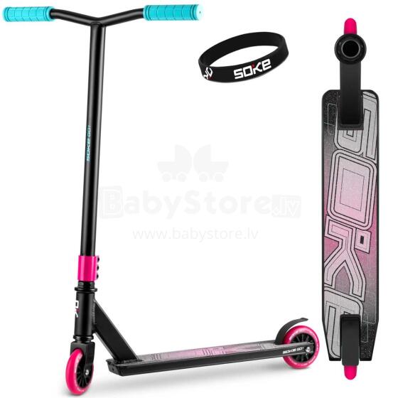 SOKE Go! Stunt Scooter Rozā Zila