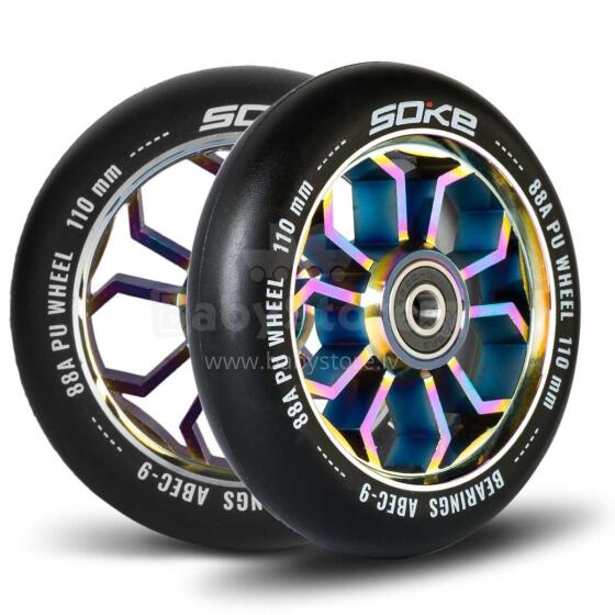Scooter riteņi 110 mm varavīksne 2 gab.