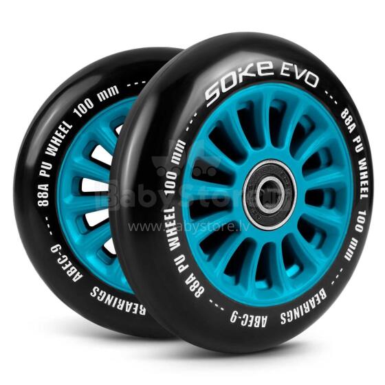 Scooter riteņi 100 mm zili 2 gab.