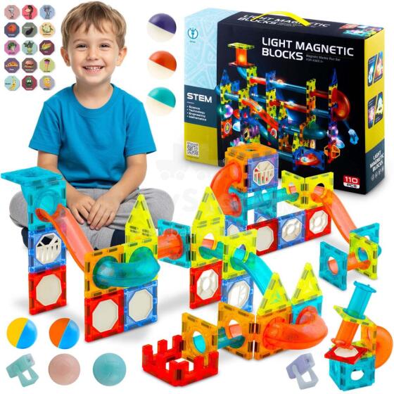 Магнитные блоки с подсветкой RK-763 Ricokids