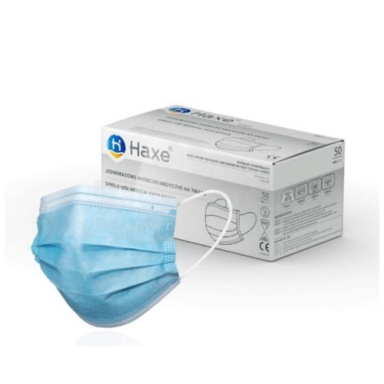 HAXE Disposable Mask 50 pcs in packaging