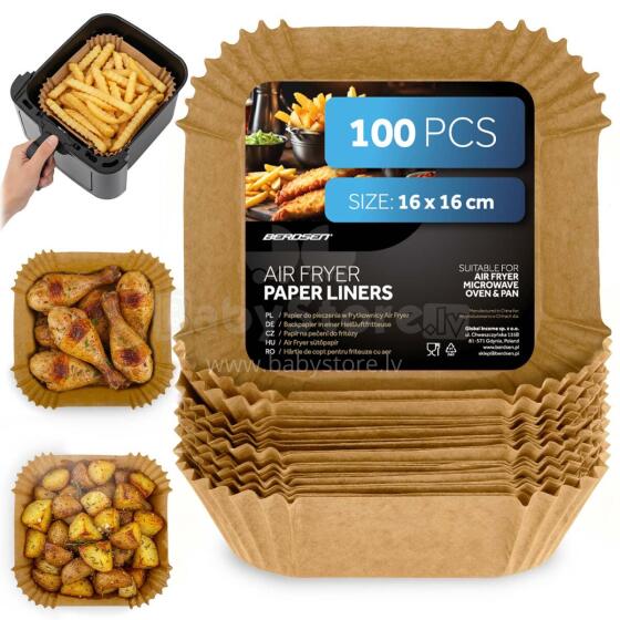 Baking paper fryer inserts 16 cm Berdsen - 100 pcs