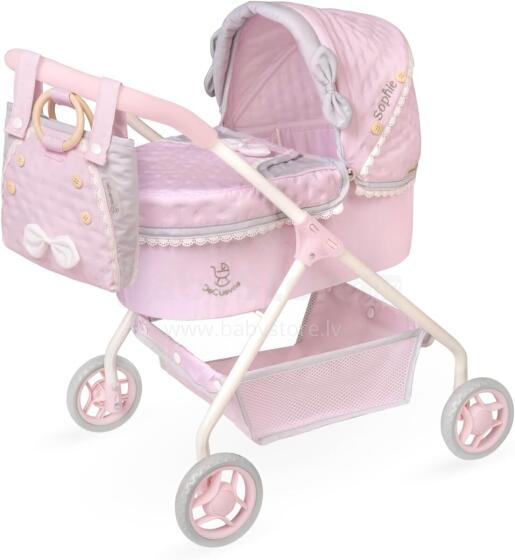 DeCuevas Toys Sophie Art.86075 Leļļu rati ar somu
