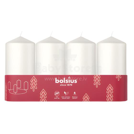 Sveces cilindrs 4 gab. &Oslash;100x48mm baltas 