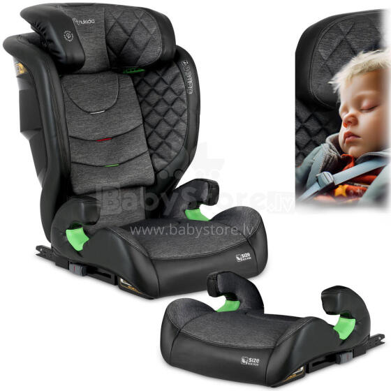 Автокресло Nukido Louis черно-серое 15-36 кг ISOFIX