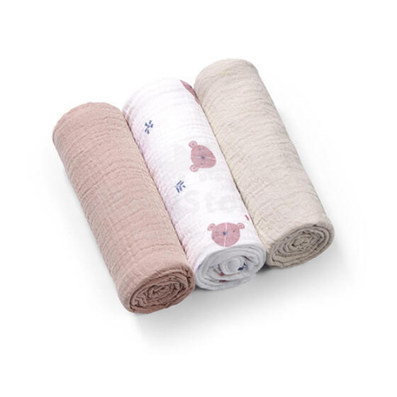 828/03 SUPER SOFT CRUSHED MUSLIN DIAPERS GREY