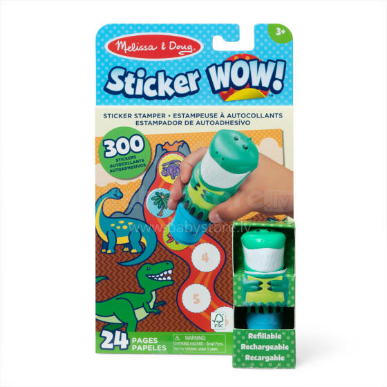 MELISSA & DOUG Sticker WOW! Activity Pad Set - Dinosaurs