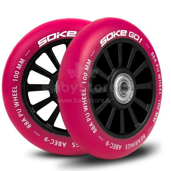 Scooter riteņi 100 mm Ruby 2 gab.