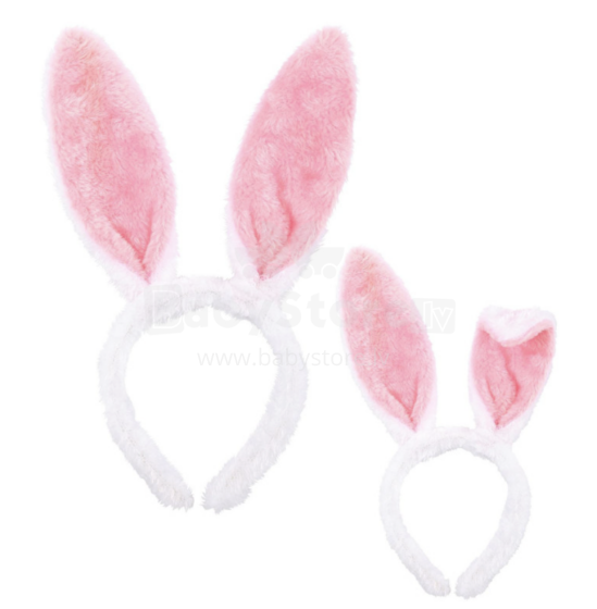 Home Company Rabbit Ear Art.53836 Carnival costume - bunny ears 2psc