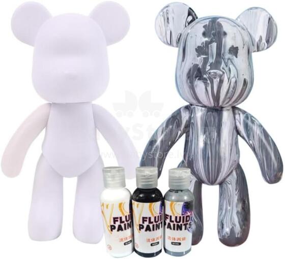 DIY Painting Liquid Bear Figure Kit - Home Decorations Art.273875  Набор для творчества Разукрась Мишку
