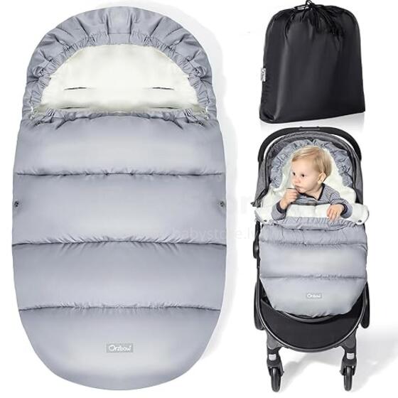 Bebe Basic Winter Footmuff Polar Fleece Art.273979 Light Grey ziemas siltais guļammaiss autokrēslam/ratiņiem
