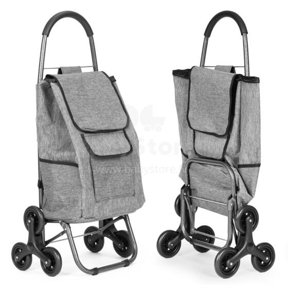 Shopping Trolley with Bag 33 Liters Triple Wheels Additional Pockets ModernHome