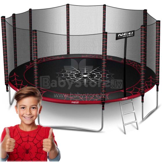 15ft/465cm садовый батут с внешней сеткой и лестницей Neo-Sport