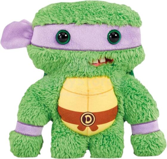 Teenage Mutant Ninja Turtles x Fuggler Donatello Soft Plush Toy Art.274346 Забавная игрушка-монстр в виде черепахи с человекоподобными зубами.