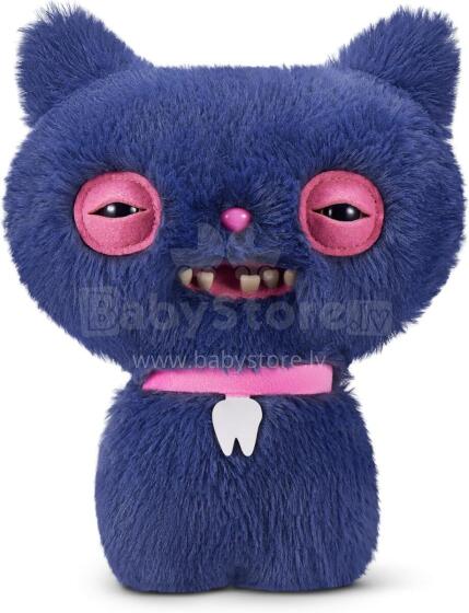 Fuggler Alley Cats (Cheezee) – Funny Ugly Monster Plush Toy with Human-Like Teeth