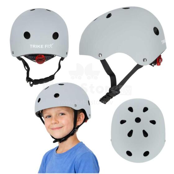 Ikonka Trike Fix Art.KX2813_5  Trike Fix Children's Bicycle Helmet, Adjustable, LED, M, 55-58cm,