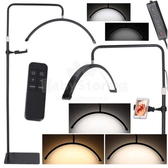 Ikonka Art.KX2976 Skropstu pagarināšanas lampa LED 36W regulējama kosmētikas līkne