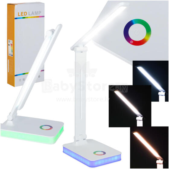 Ikonka Art.KX2986 LED galda lampa salokāma touch USB
