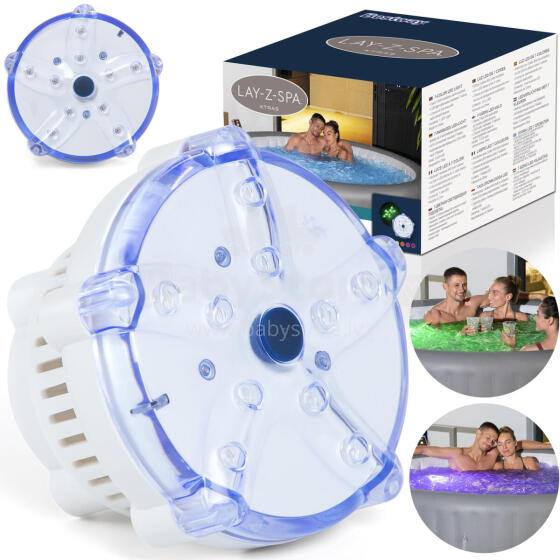 LED Spa Gaisma 7 Krāsas Bestway 60303