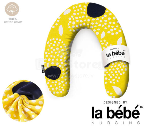 La Bebe™ Rich Maternity Pillow Art. 70608146 Nordic Seeds. Pakaviņš (pakavs) mazuļa barošana, gulēšanai, pakaviņš grūtniecēm 30x104 cm