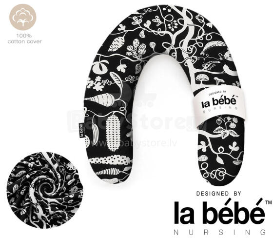 La Bebe™ Rich Maternity Pillow Art.20608144 Nordic Nigh. Подковка для сна, кормления малыша 30x104 cm