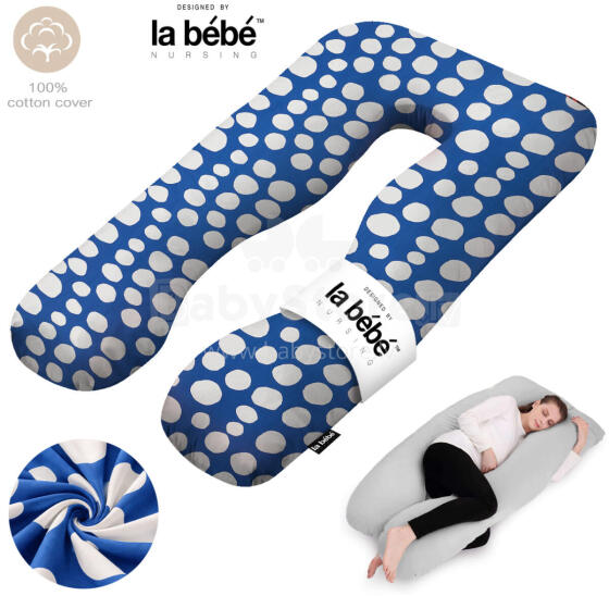 La Bebe™ Cushy Maternity Pillow Art. 80579822 Nordic Stones. Многофункциональная подушка для беременных и кормящих (U Shaped) , наполнение синтепон, 155x80cm