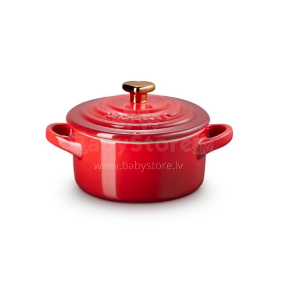 Mini Cocotte stoneware dish &Oslash;10cm red