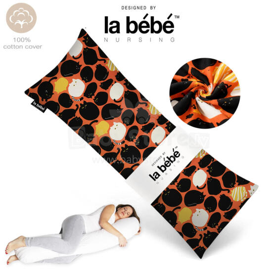 La Bebe™ Easy Maternity Pillow Art.30579834 Nordic Cats. 135 x 40 cm