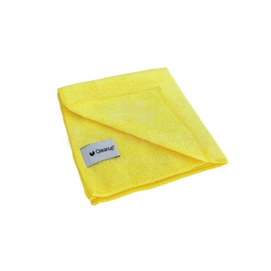 Microfiber cloths 250gsm, 30x30, 10 pcs. QLEANUP yellow