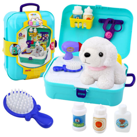 Beauty Set Pet Salon Suitcase Backpack 16 pcs.