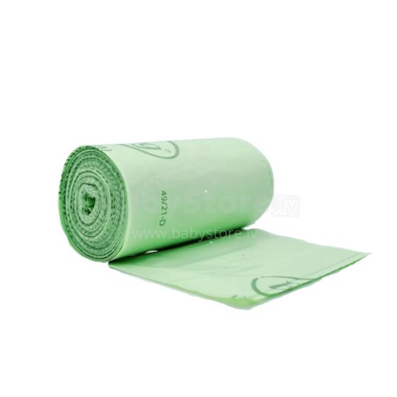Atkritumu maisi kompostējami BioBag 80L Superline (20 gab. rullī) 23mkr. 68x91cm zaļi 