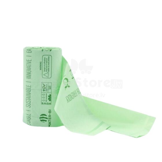 Compostable garbage bags BioBag 20L (20 pcs. per roll) 15mkr. 42x 54cm green