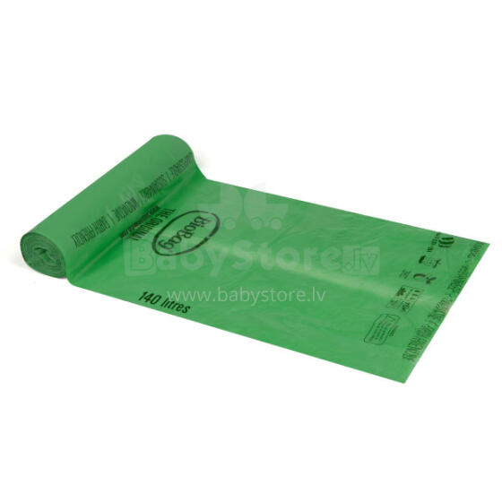 Compostable garbage bags BioBag 120/140L (16 pcs. per roll) 17mkr. 87x150cm green