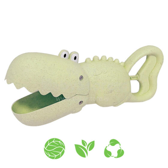 WOOPIE GREEN Crocodile Sand and Water Scoop Green BIODEGRADABLE ORGANIC MATERIAL