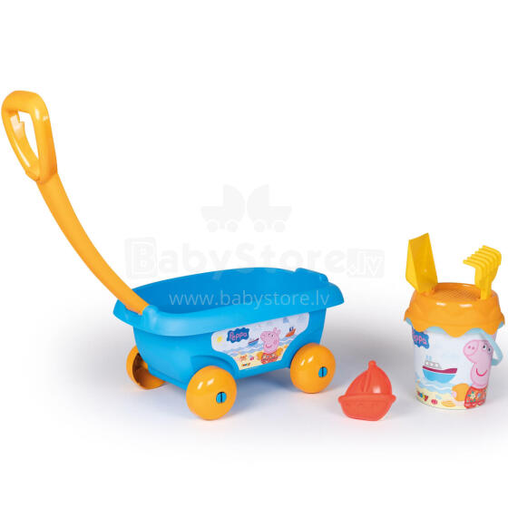 SMOBY Cart with Bucket and Sand Accessories Peppa Pig