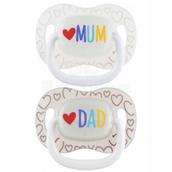 CANPOL 34/939 Silicone Soothing Pacifier Symmetrical 0-6m LoveMum&Dad 2 pcs