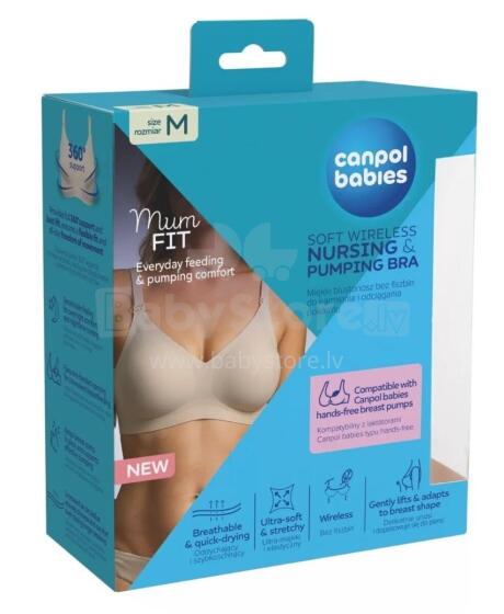 CANPOL 78/014 Бюстгальтер для кормления и сцеживания Mum Fit M