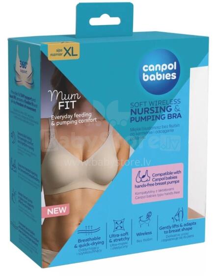 CANPOL 78/016 Mum Fit zīdīšanas un pumpēšanas krūšturis XL
